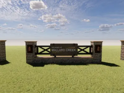 Customizable Traditional Ranch Monument Low-poly 3D model