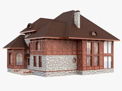 Cottage house 3D model