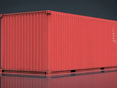 CONTAINER RED 3D model