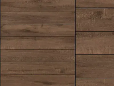 Decovita Woodlook Hazelnut 200x1200 Set 1 3D model