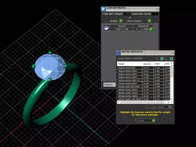  Engagement ring Corina 1-50ct 3D print model