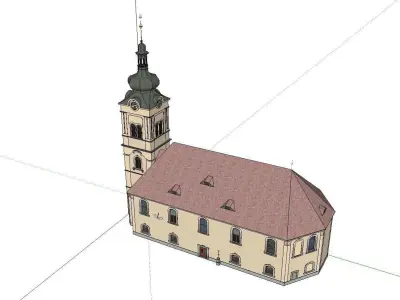 Architecture-Religion-God-Culture-Temple-0128 church 3D model