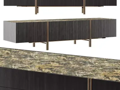 CABINET EDGE TV Low-poly 3D model