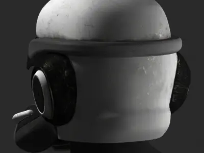 Helmet - scifi 3D model