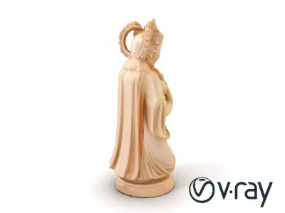 Goddess Statuette Cultural Heritage model pack Texture
