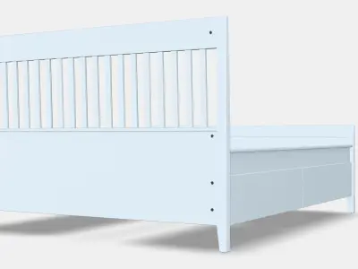 IDANAS Bed frame with drawers 3D model