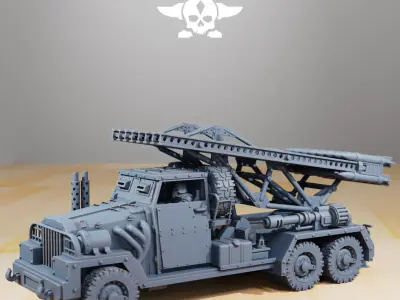 GrimGuard SF-31J Artillery Truck 3D print model