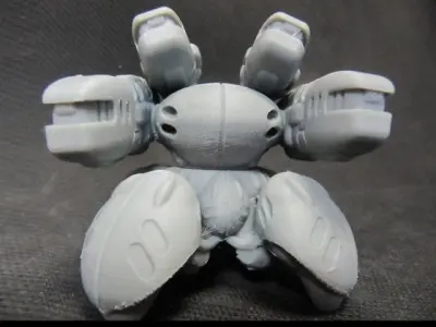 CHIBI-TECH SD - DELTAN ULTRA-HVY PLASMA GUNPOD         3D print model