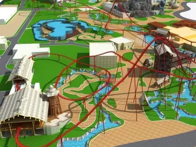 Amusement Park 3D model