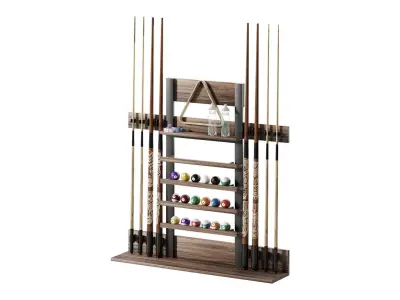 Billiards cue stand 3D model