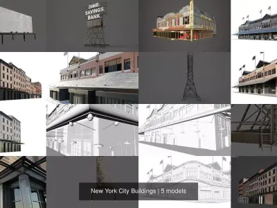 New York City Buildings 3D Model Pack