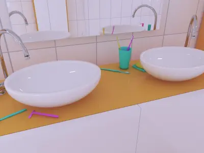 bathroom interior 2 3D model