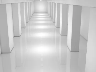 Sci Fi Room Low-poly 3D model