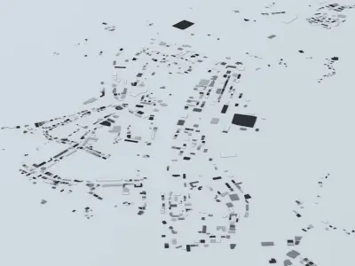 Muscat Streets and Buildings 3D model