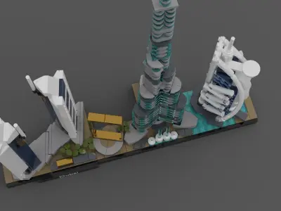 LEGO Architecture 2020 - Dubai 3D model