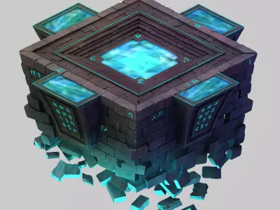Titan Temple - Central Platform 02 3D model