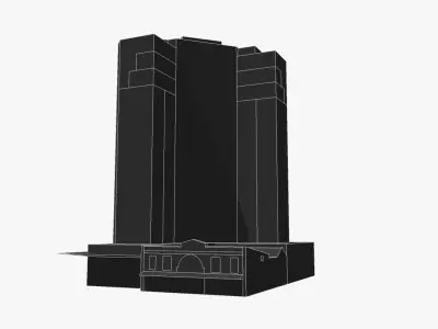 80 Albert Street Low-poly 3D model