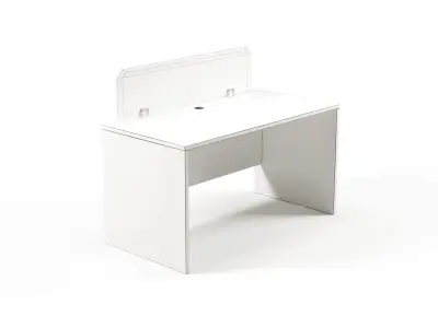 Modern Office Desk For Staff  Free 3D model