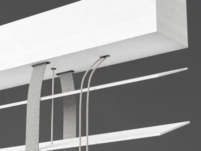 Wooden blinds Set 05 3D model