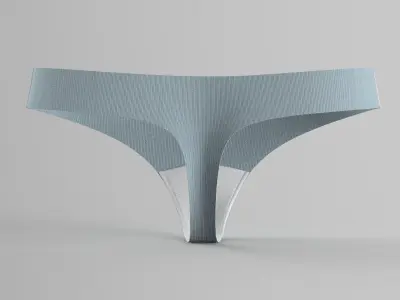 Thongs bikini underwear 3D model