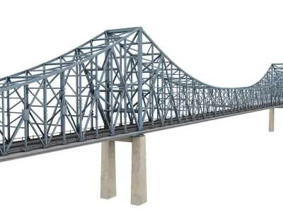 Commodore Barry Bridge 3D model