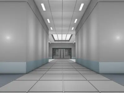 Sci Fi Interior 3D model 43