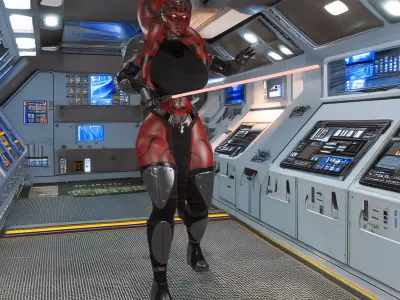 Curvy Darth Talon 3D print model