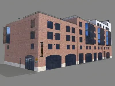 8 Mission Street Building San Francisco Low-poly 3D model