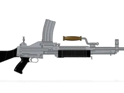 Stoner 63 LMG 3D model
