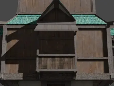 Tower wooden 3D model