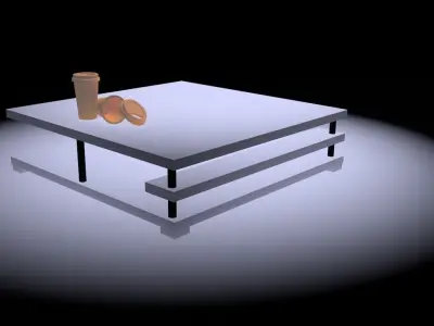 Modern Coffee Table Pack1 Free low-poly 3D model