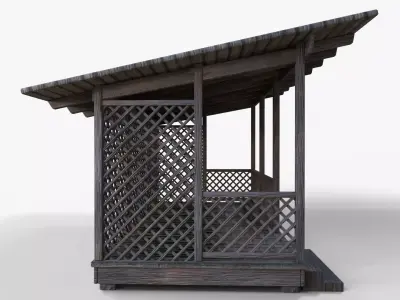 Chicken Coop Low-poly 3D model