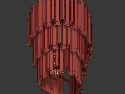 MATHENY III WALL LAMP by DELIGHTFULL Black 3D model