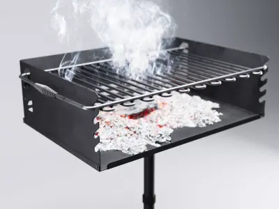 Outdoor Park Style Grill 3D model