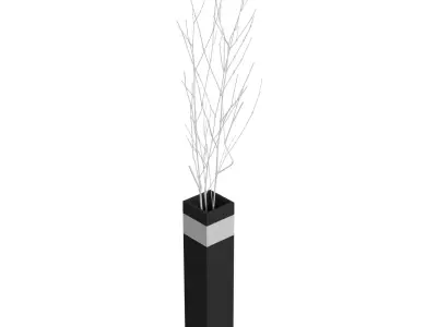 Eurich Slender Floor Vase Branches Arrangement 3D model