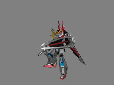 Attacker Gundam 17 3D model