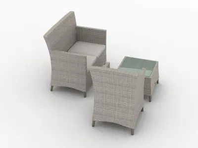 Garden Furniture Set 003 3D model