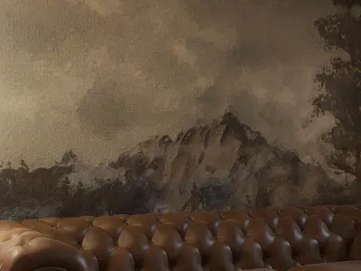 12 Realistic Oil Paintings Low-poly 3D model