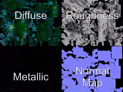 Mystic Alien Warrior model pack Low-poly 3D model