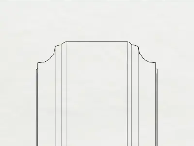 Architectural ring 3D print model