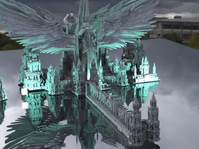 Underworld Temple Kit bash 2 3D model 3D model