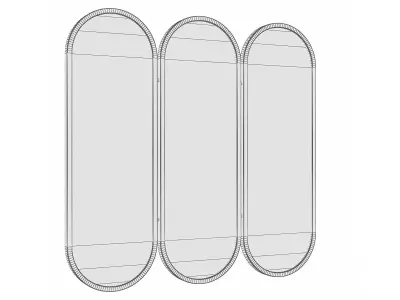 Mirror in a metal frame GZ-M1068 3D model