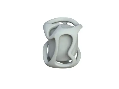 SciFi Shape Object Low Poly 116 Low-poly 3D model