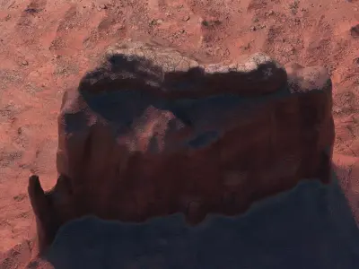 Monument Valley Butte Mountain 2 3D model