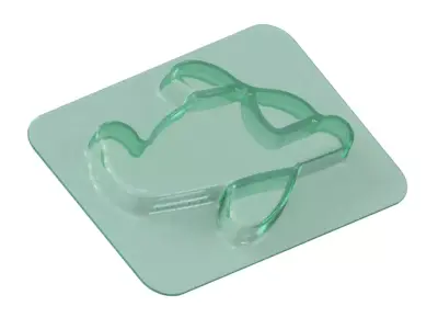 Transparent Kids Aeroplane Partition Plate 3D model