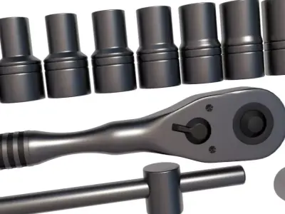 socket wrenches 3D model