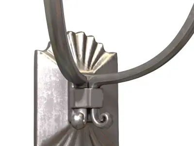Hudson Valley Sconce Double  Wall Lamp in European Classic Style 3D model