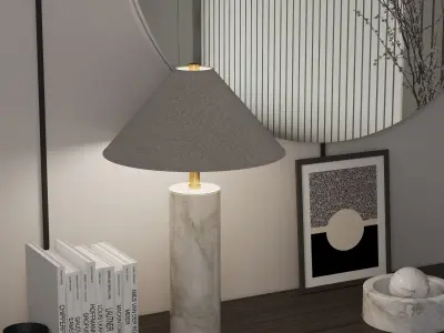Adelaide Marble Table Lamp 3d Models 3D model