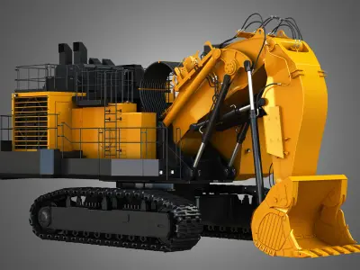 EX8000-6 - Hydraulic Mining Shovel 3D model