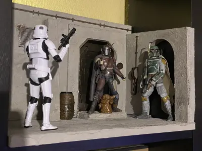 MANDALORIAN NEVARRO DIORAMA 3D print model